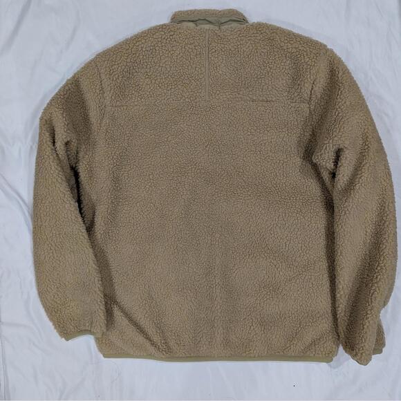 Polo Ralph Lauren Hi-Pile Fleece Jacket Men's Large Tan Full Zip Sherpa NWT - Picture 3 of 11